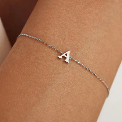 Vita Signa Initial Armbånd | Hvidguld 14k