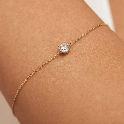 Cléa Moissanit-Stein-Armbånd | Guld 14k - DK BUTIK