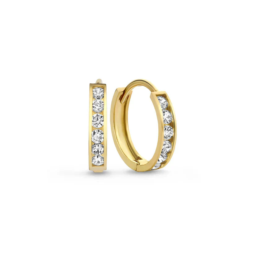 Dara Brillane Øreringe Sæt | Guld 14k - DK BUTIK