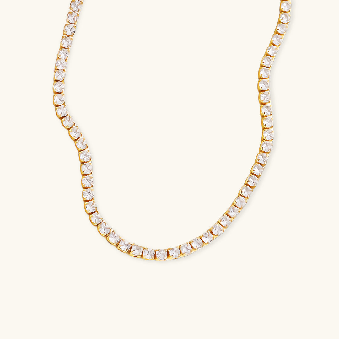 Tenis Halskæde Isolde Diamant | 18k Guld - DK BUTIK