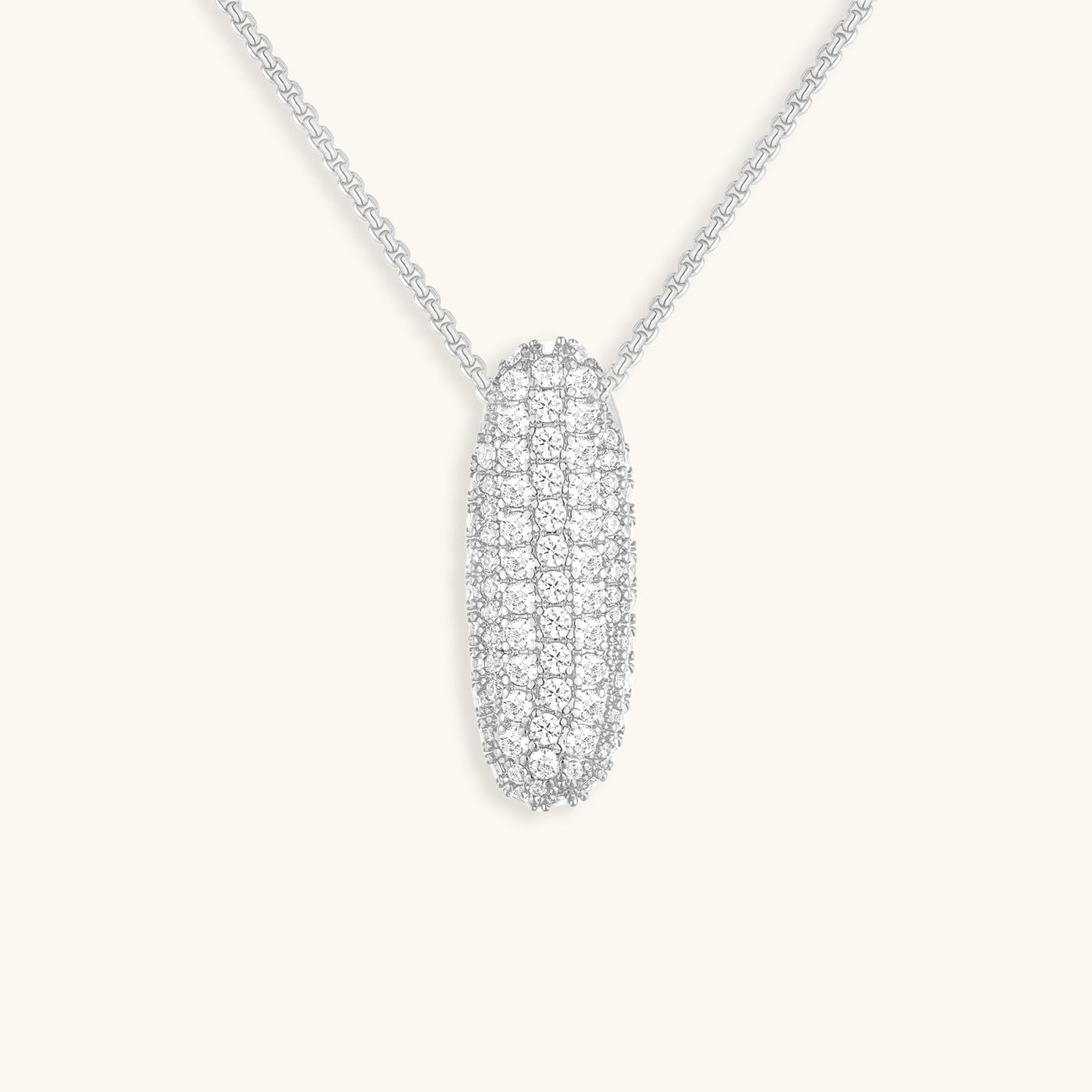 Navnesmykke Bubble med diamant | 18k Guld - DK BUTIK