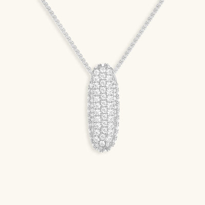Navnesmykke Bubble med diamant | 18k Guld - DK BUTIK