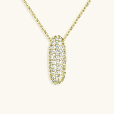Navnesmykke Bubble med diamant | 18k Guld - DK BUTIK