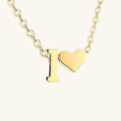 navnesmykke med initialen Ria | 18k Guld - DK BUTIK