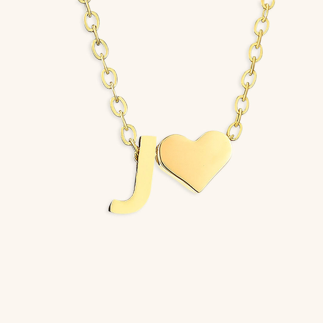 navnesmykke med initialen Ria | 18k Guld - DK BUTIK