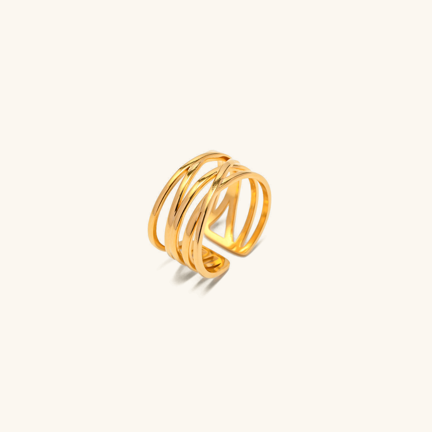 Ring i Flussgold | 18k Guld - DK BUTIK