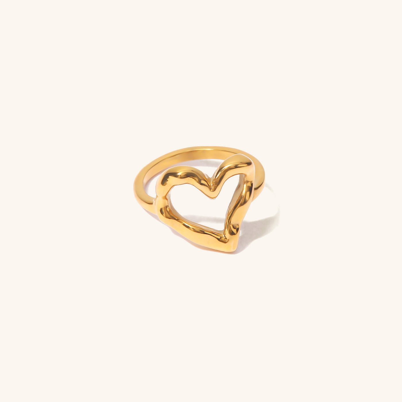 Verity Hjerte Ring | 18k Guld - DK BUTIK