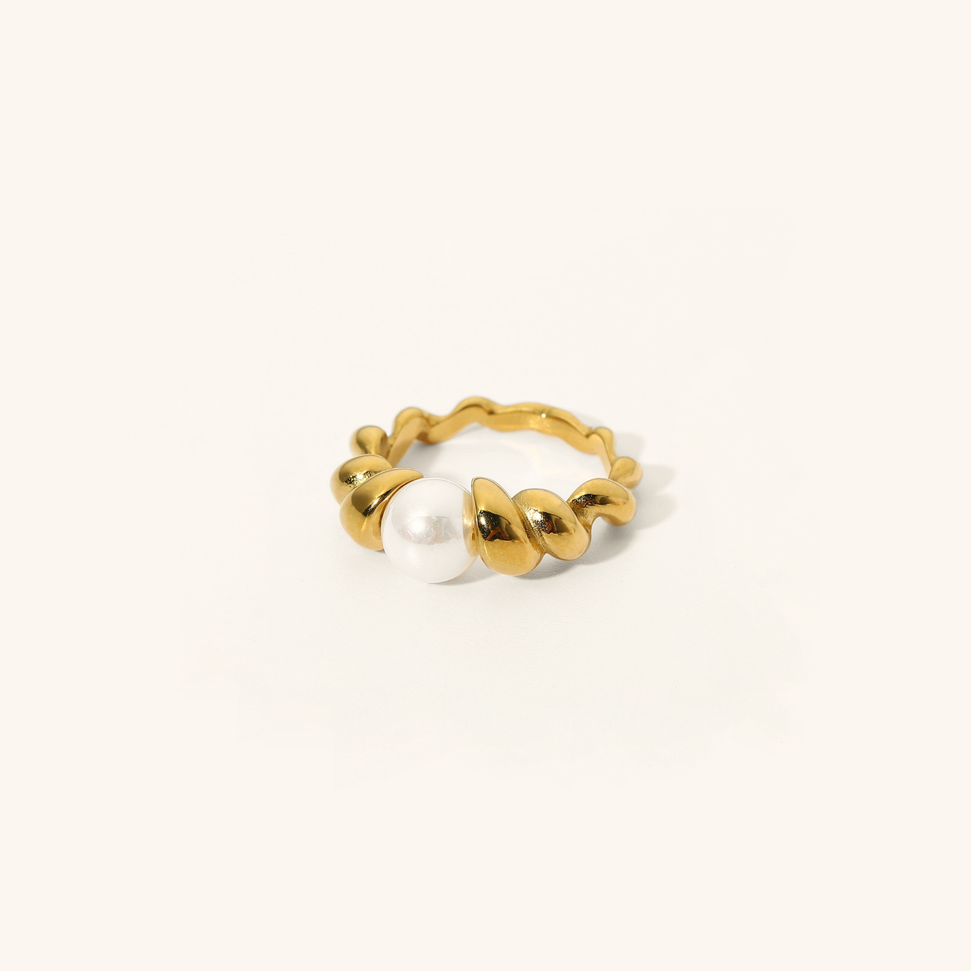 Scarlett ring med ferskvandsperler | 18k guld - DK BUTIK