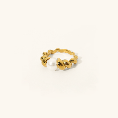Scarlett ring med ferskvandsperler | 18k guld - DK BUTIK