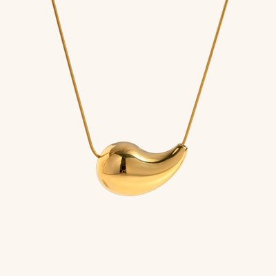 Sandy Halskæde med Dråbe | 18k Guld - DK BUTIK