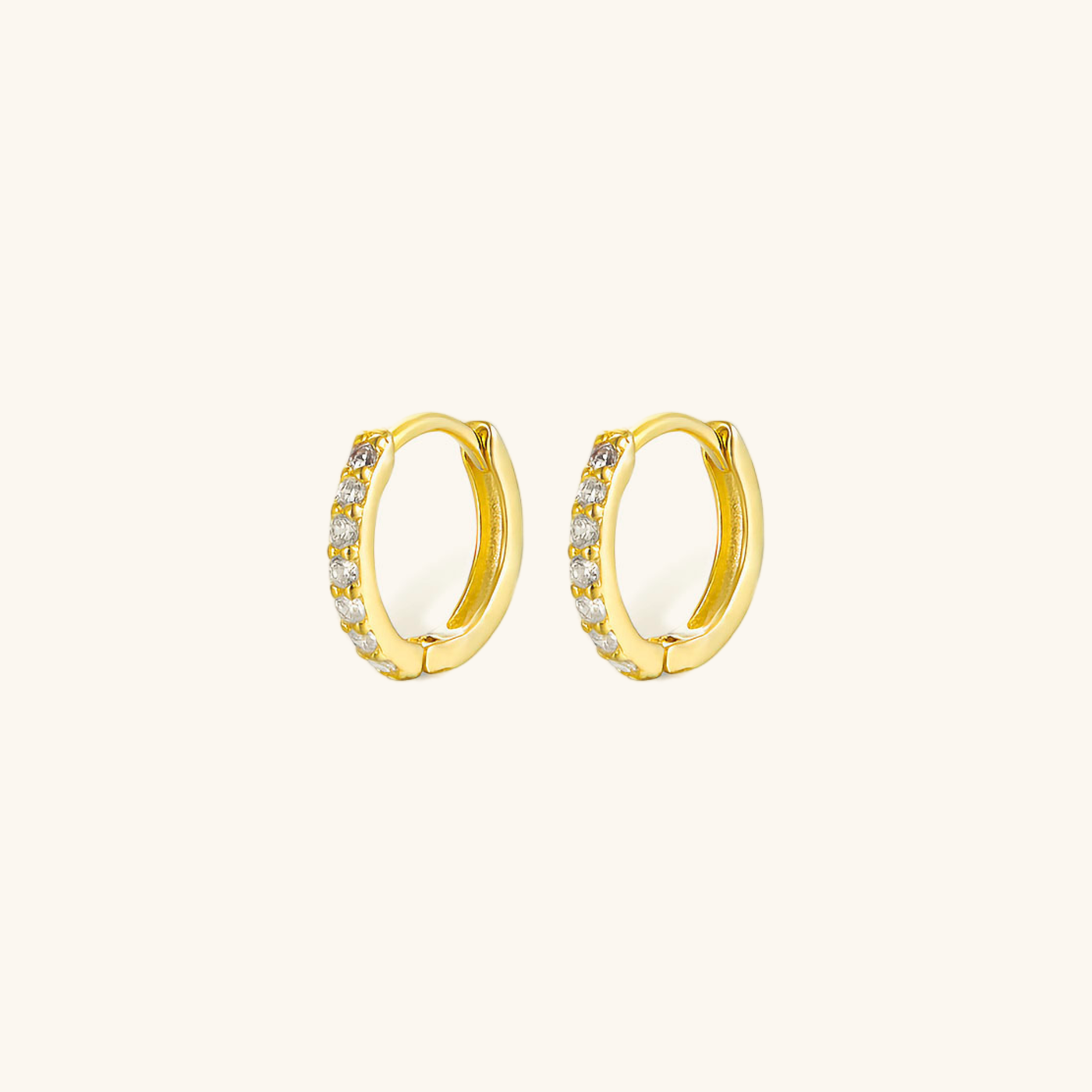 Huggie Øreringe Alexandria | 18k Guld - DK BUTIK