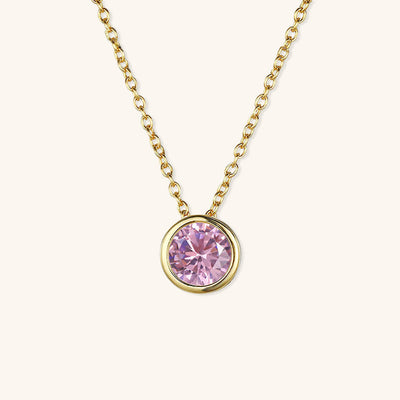 Amelia Halskæde med Fødselssten | 18k Guld - DK BUTIK