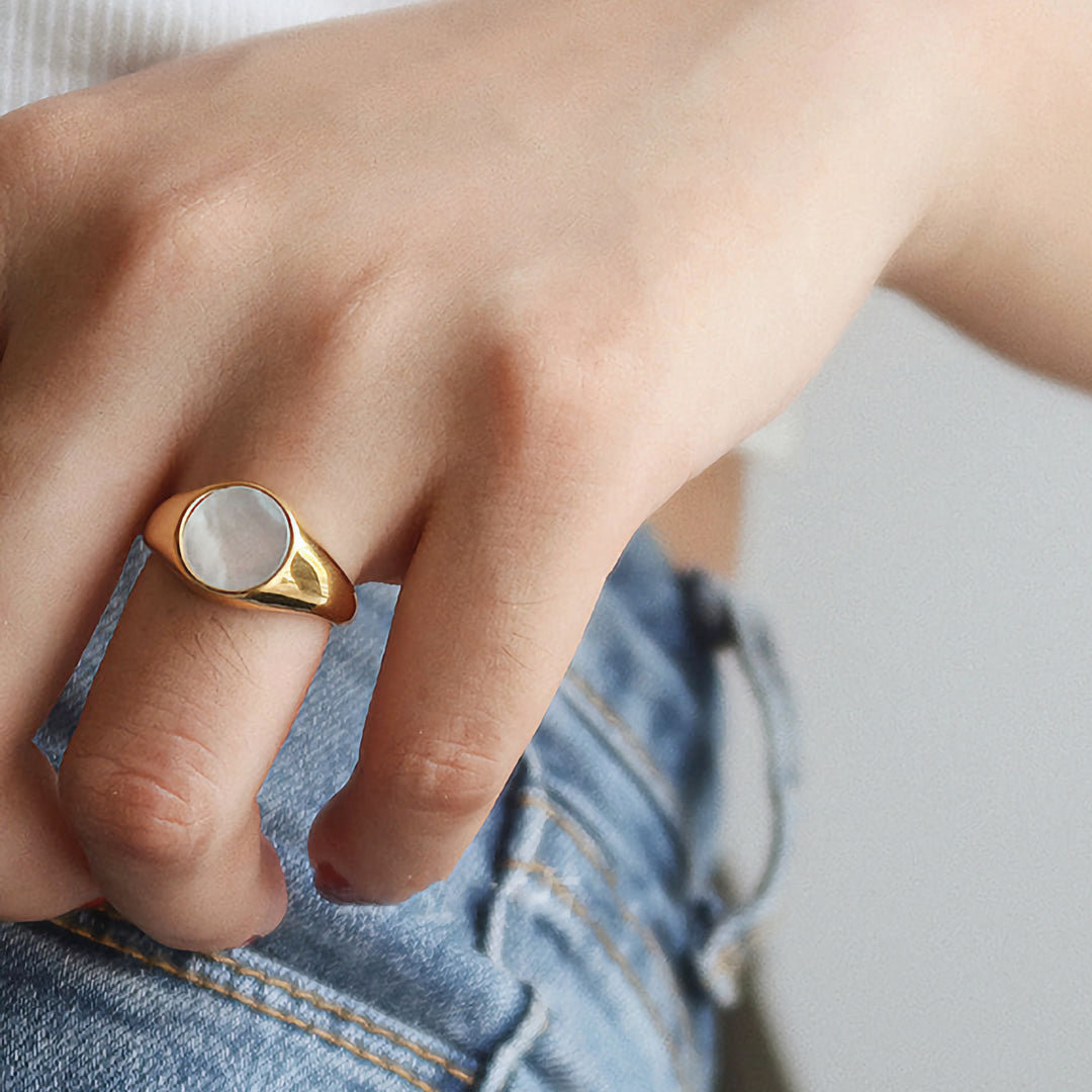 Perle Ring | 18k Guld - DK BUTIK