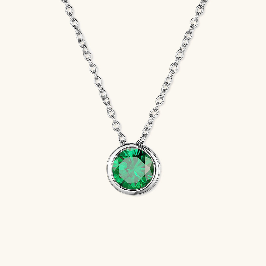 Amelia Halskæde med Fødselssten | 18k Guld - DK BUTIK