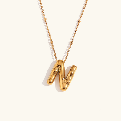 næsepynt med initialer | 18k Guld - DK BUTIK