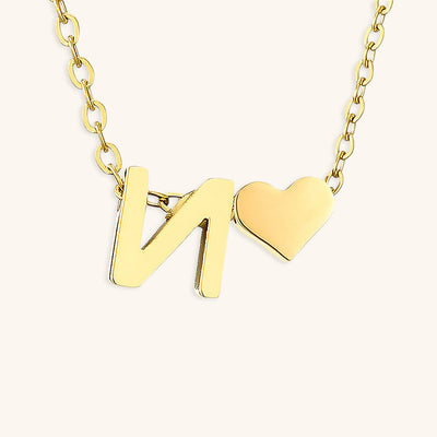 navnesmykke med initialen Ria | 18k Guld - DK BUTIK