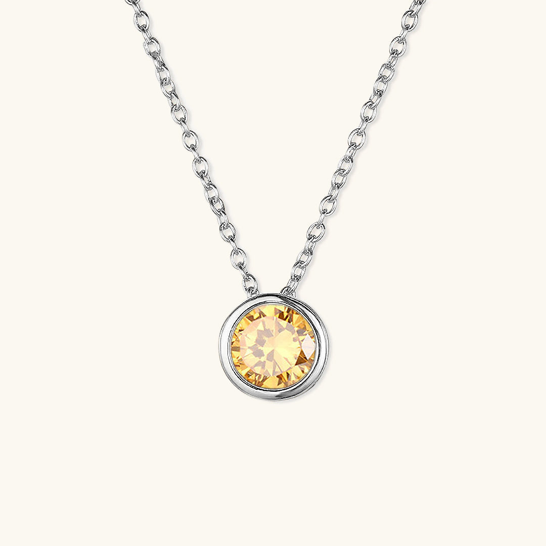 Amelia Halskæde med Fødselssten | 18k Guld - DK BUTIK