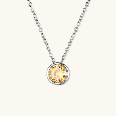 Amelia Halskæde med Fødselssten | 18k Guld - DK BUTIK