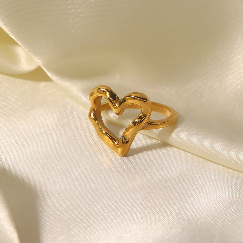 Verity Hjerte Ring | 18k Guld - DK BUTIK