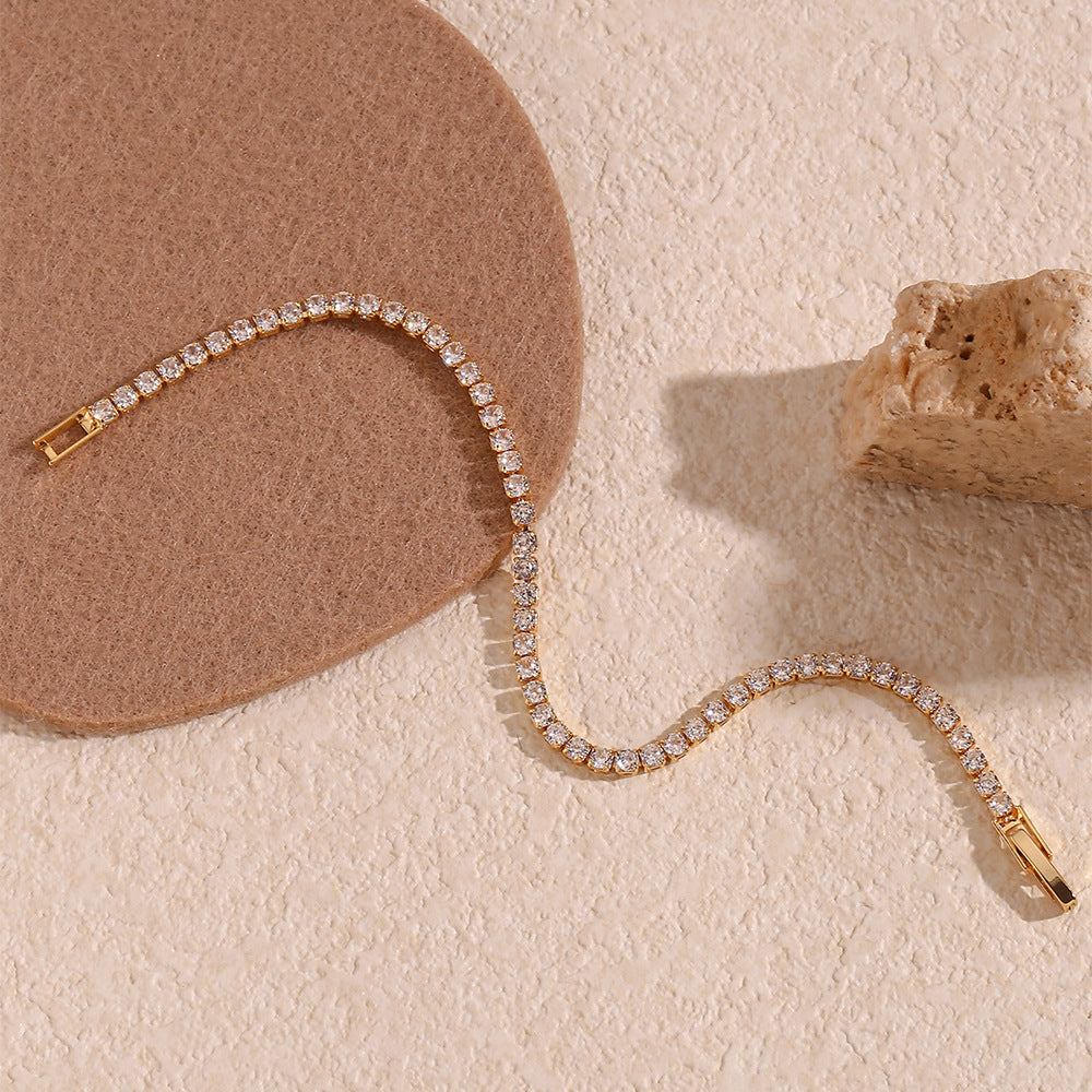 Tennisarmbånd Lillian | 18k Guld - DK BUTIK