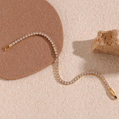 Tennisarmbånd Lillian | 18k Guld - DK BUTIK