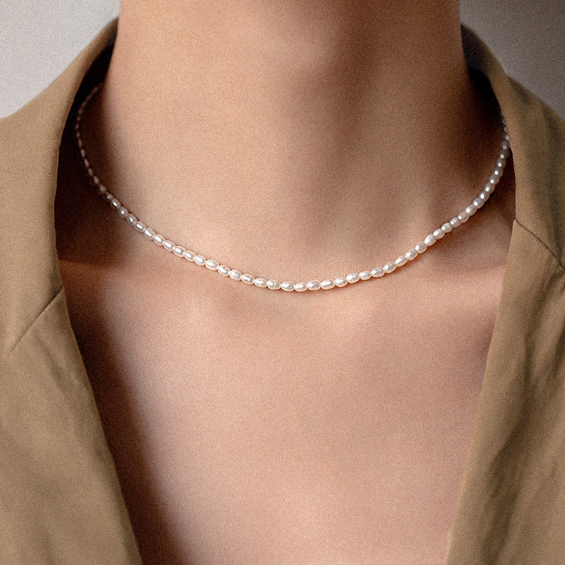 Perlekæde i Sødvandsperler | 18k Guld - DK BUTIK