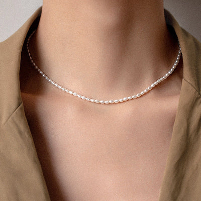 Perlekæde i Sødvandsperler | 18k Guld - DK BUTIK