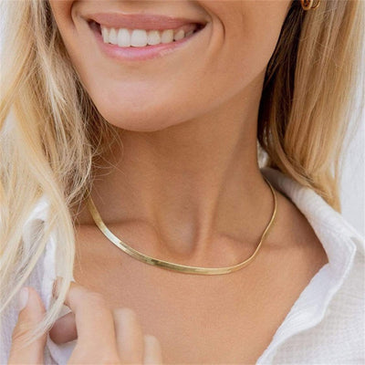 Elizabeth Halskæde Guld i fiskeform | 18k Guld - DK BUTIK