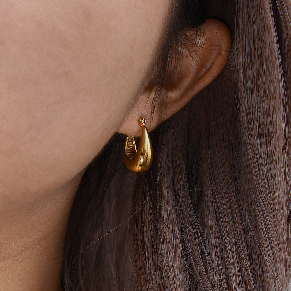 Evie Øreringe i Kredsform | 18k Guld - DK BUTIK