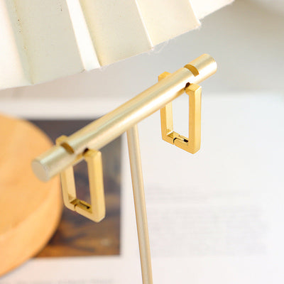 Geometriske Øreringe Terra | Guld 18k - DK BUTIK