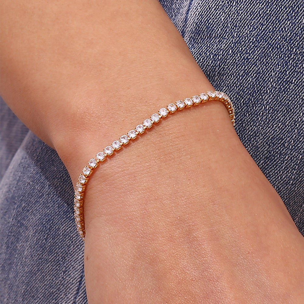 Tennisarmbånd Lillian | 18k Guld - DK BUTIK