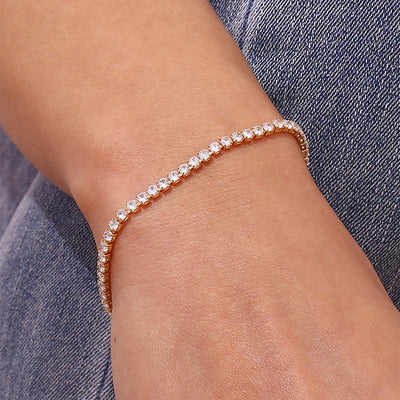 Tennisarmbånd Lillian | 18k Guld - DK BUTIK