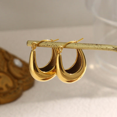 Evie Øreringe i Kredsform | 18k Guld - DK BUTIK