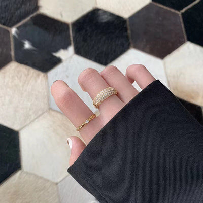 Ring med glaskuppel | Guld 18k - DK BUTIK