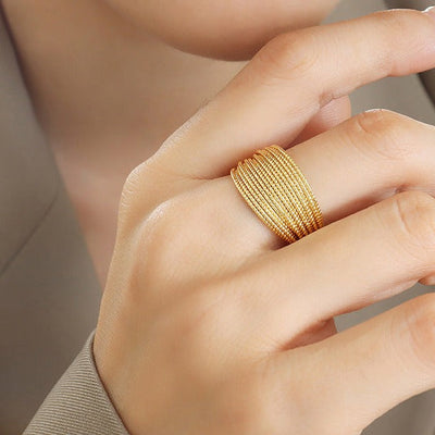 Vera ring med åben ende |  18k guld - DK BUTIK