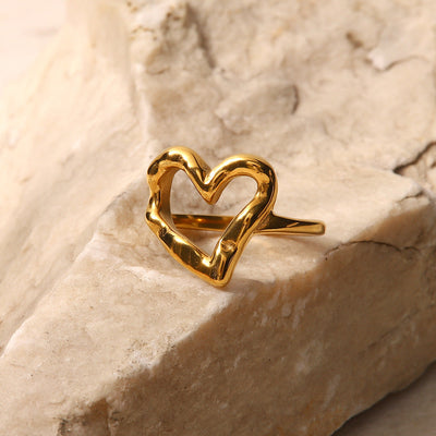 Verity Hjerte Ring | 18k Guld - DK BUTIK