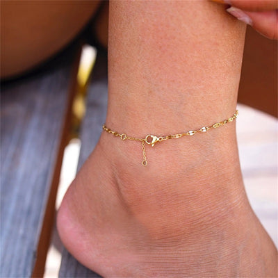 Ankelarmbånd Charlotte | 18k Guld - DK BUTIK