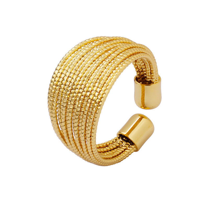 Vera ring med åben ende |  18k guld - DK BUTIK