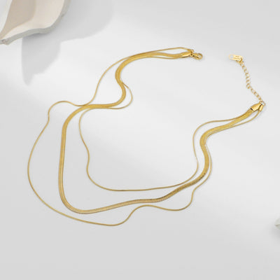 Zafina Halskæde | 18k Guld - DK BUTIK