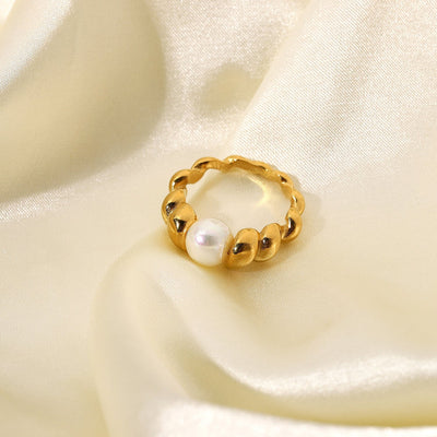 Scarlett ring med ferskvandsperler | 18k guld - DK BUTIK