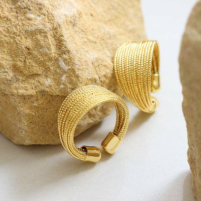 Vera ring med åben ende |  18k guld - DK BUTIK