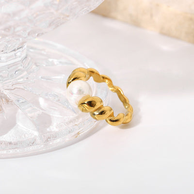 Scarlett ring med ferskvandsperler | 18k guld - DK BUTIK