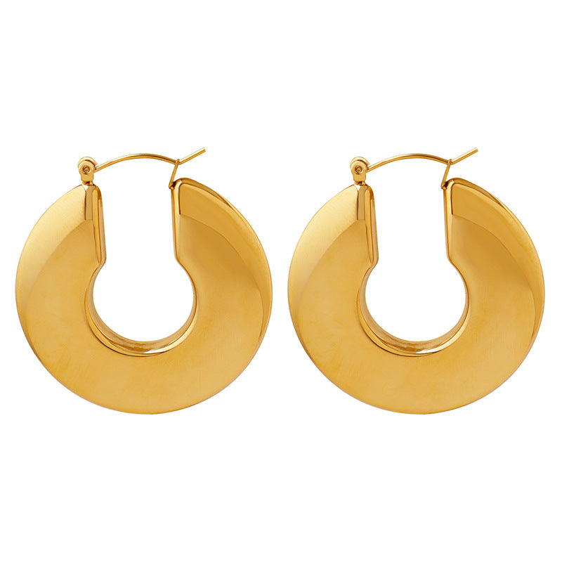 Øreringe i Kreds | Guld 18k - DK BUTIK