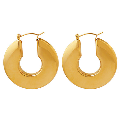 Øreringe i Kreds | Guld 18k - DK BUTIK