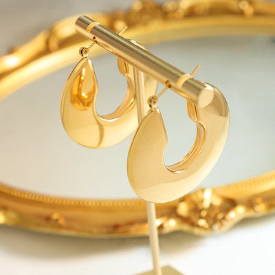 Øreringe i Kreds | Guld 18k - DK BUTIK