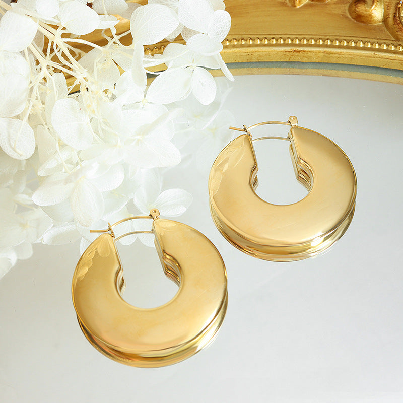 Øreringe i Kreds | Guld 18k - DK BUTIK