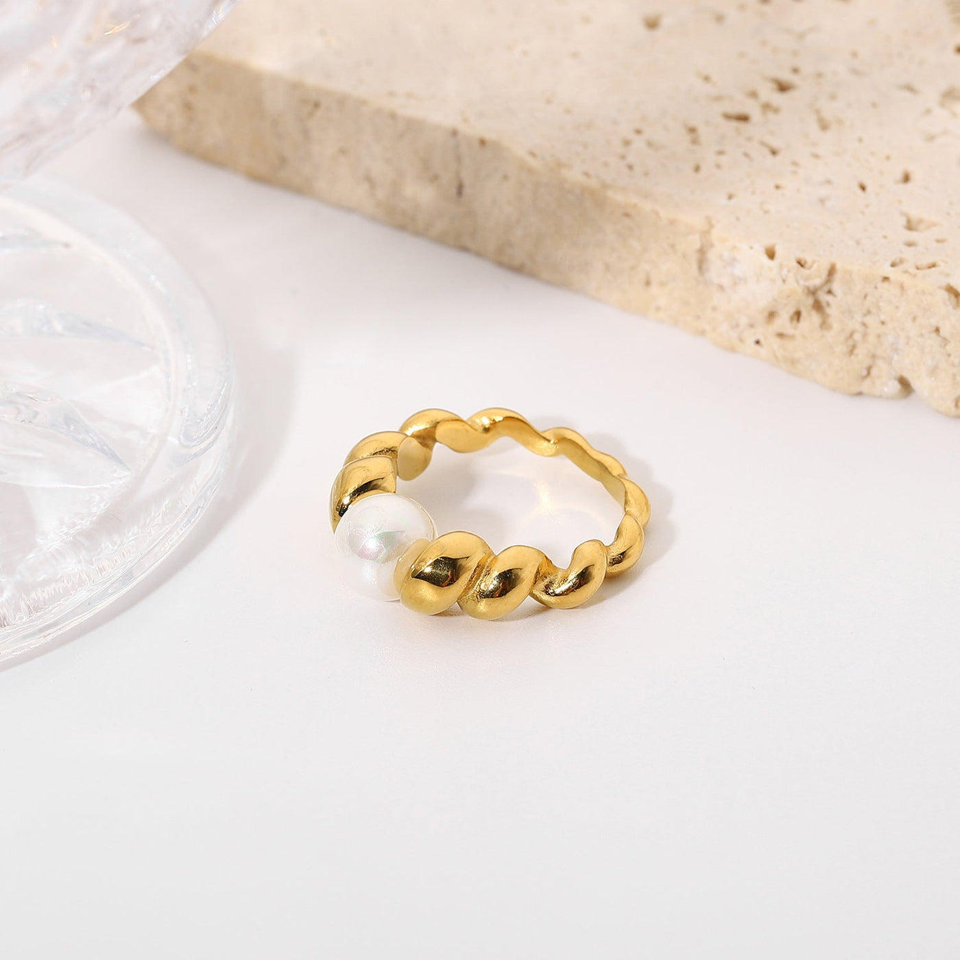 Scarlett ring med ferskvandsperler | 18k guld - DK BUTIK