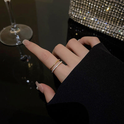 Olivia Geometrisk Ring | 18k Guld - DK BUTIK