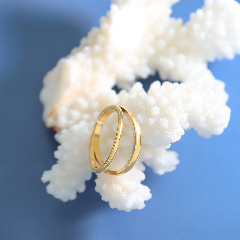 Ring med nilloverflade | 18k Guld - DK BUTIK