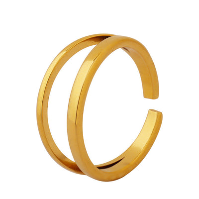 Ring med nilloverflade | 18k Guld - DK BUTIK